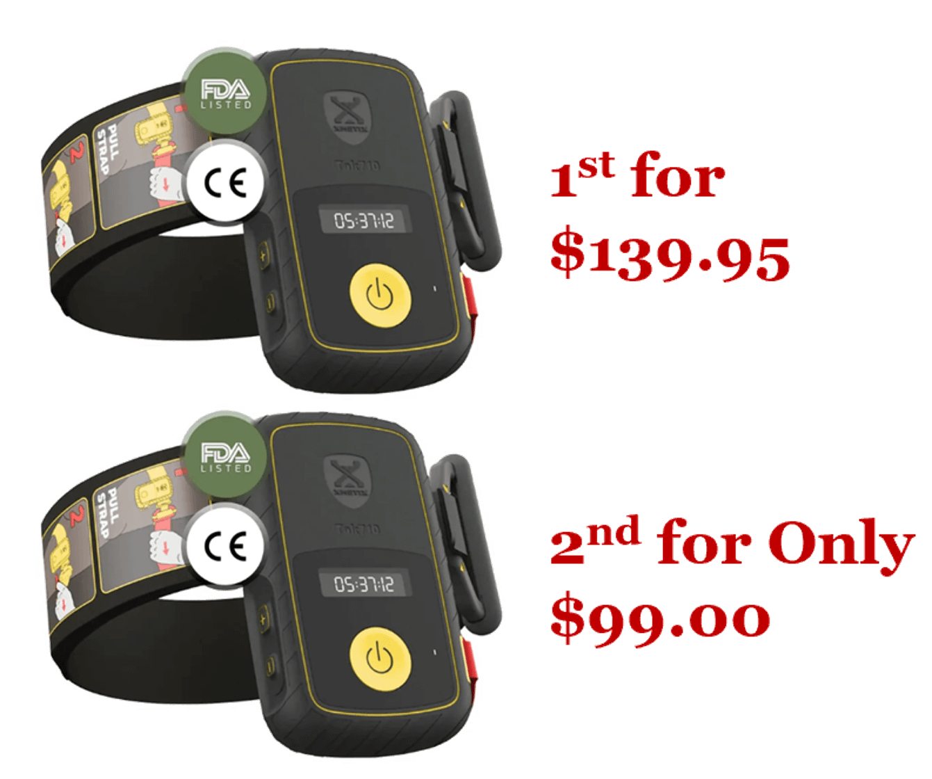 Two men practice self-defense.